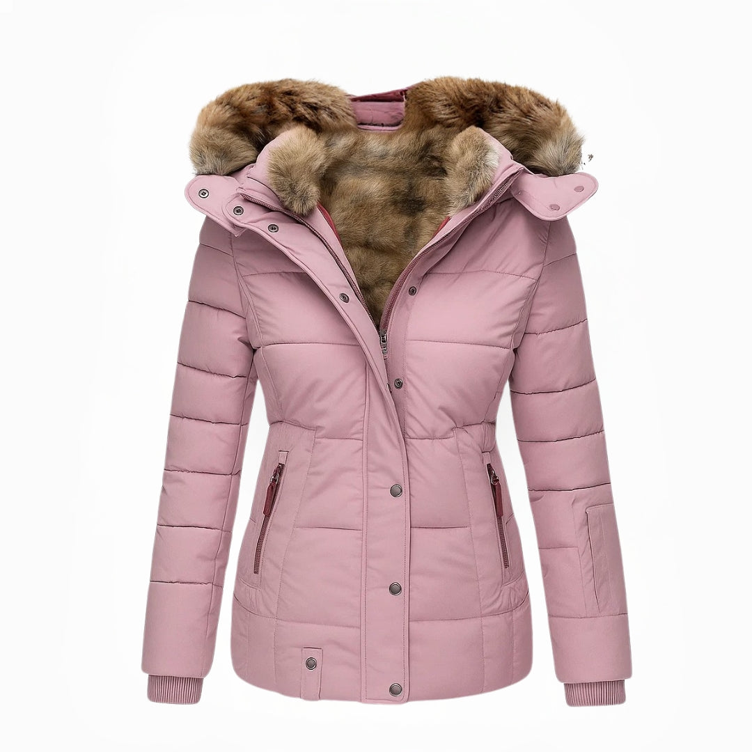 Anna | Manteau d'hiver avec doublure en fausse fourrure