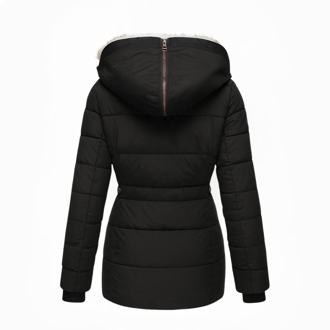 Anna | Manteau d'hiver avec doublure en fausse fourrure