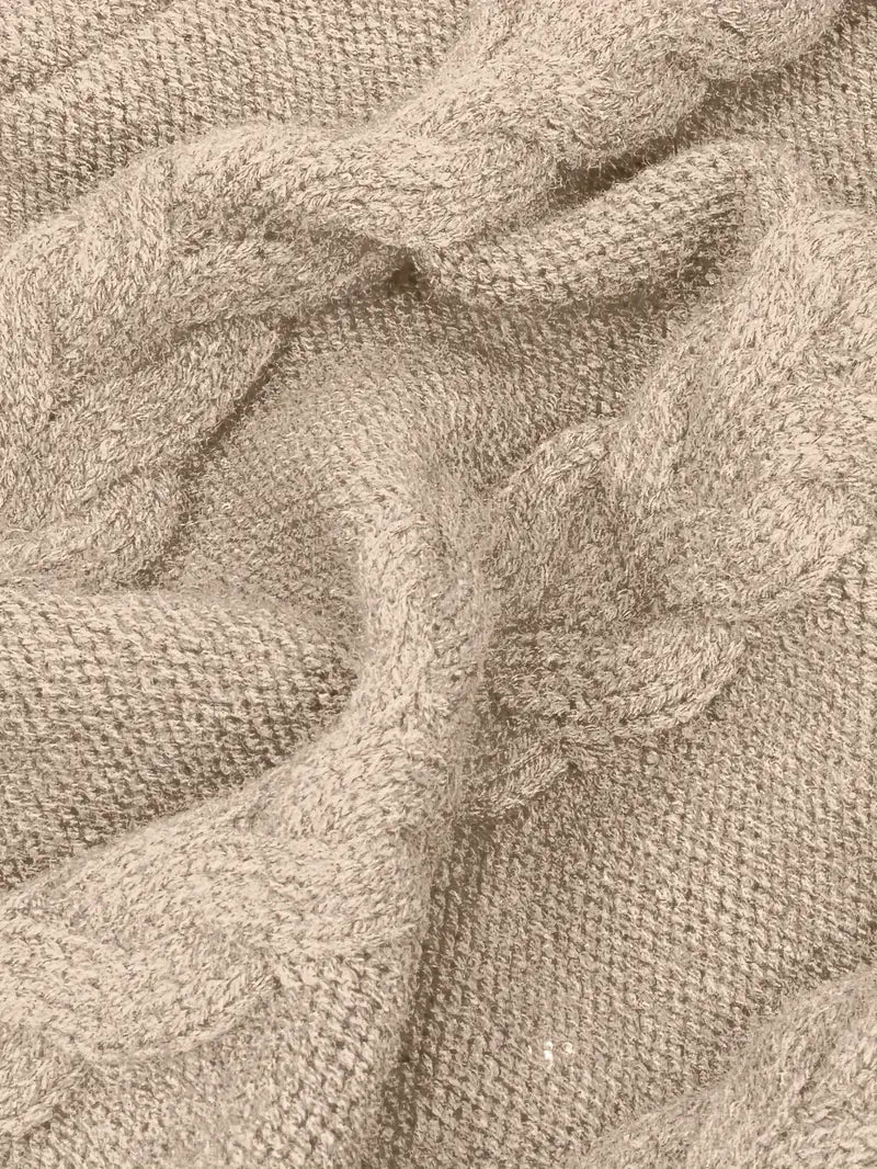 Valéria | Pull Long Torsadé d’Hiver