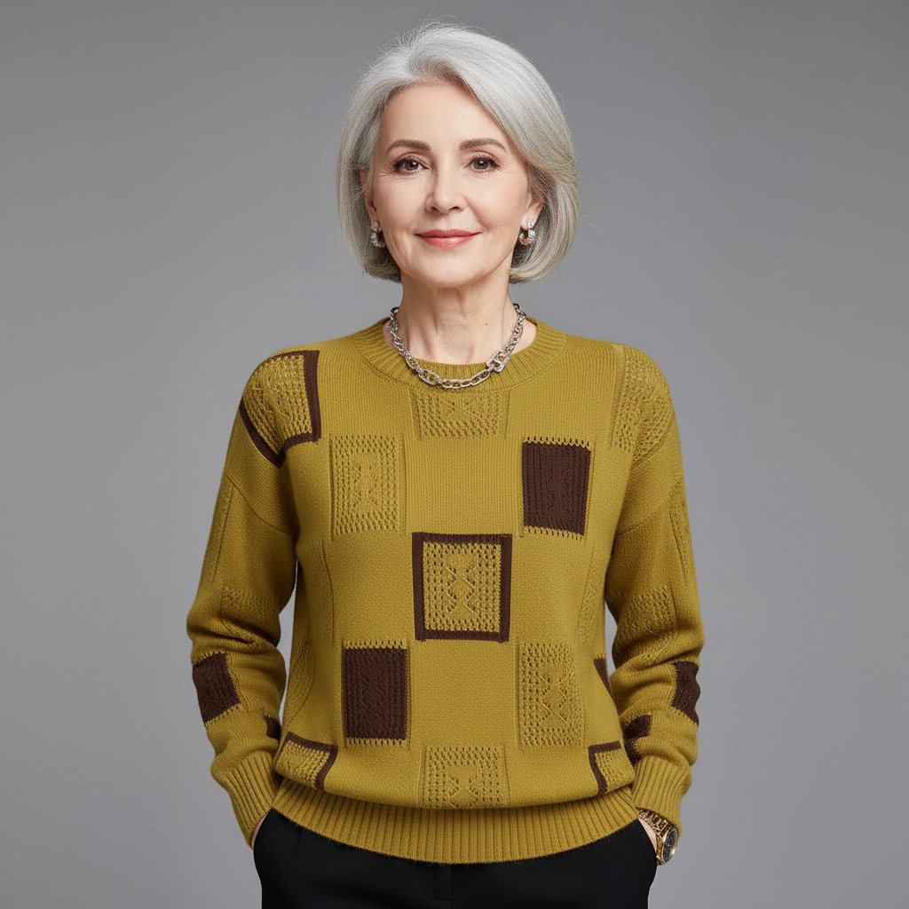 Soline | Pull à Motifs Géométriques