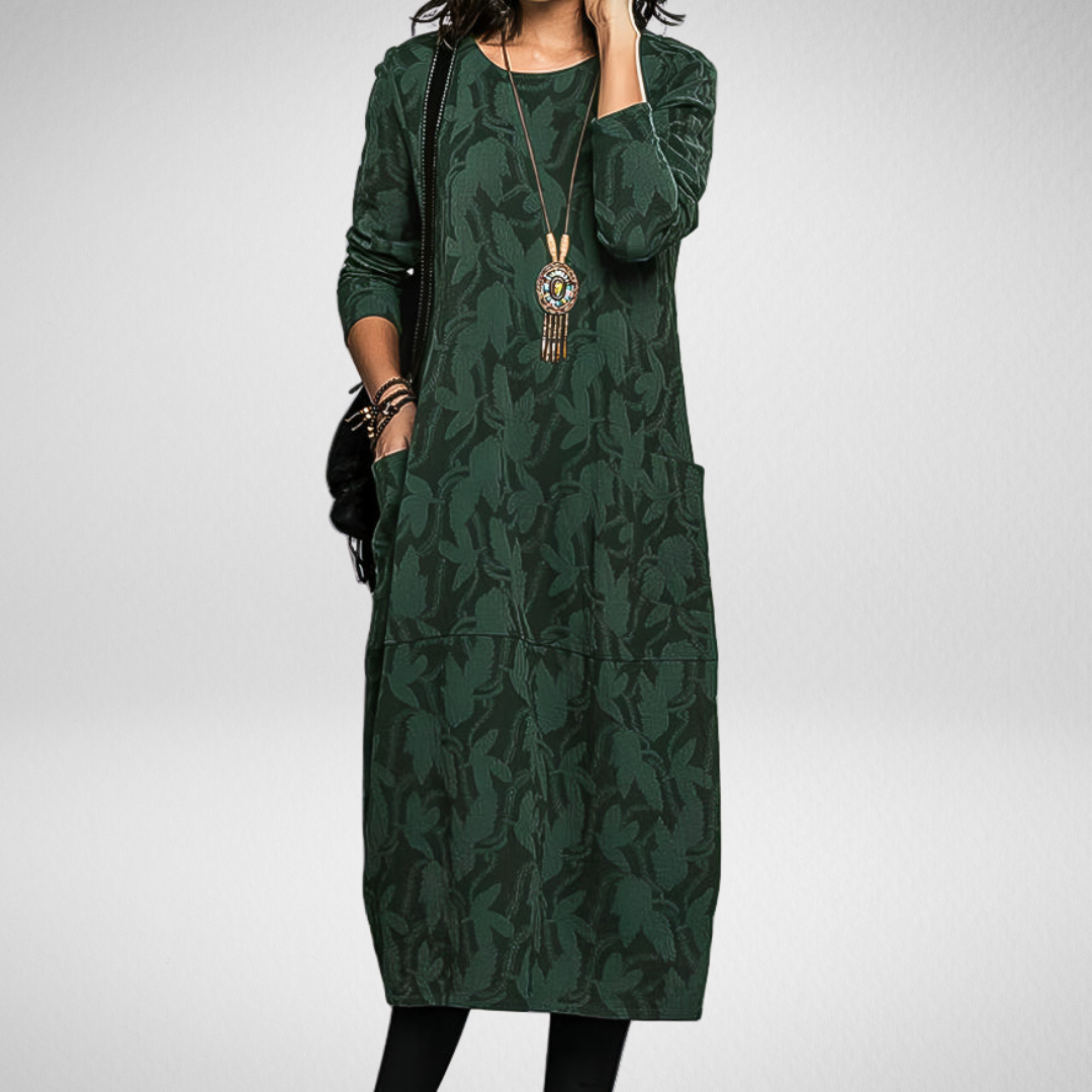 Marjorie | Robe Longue Douce & Confort d’Hiver