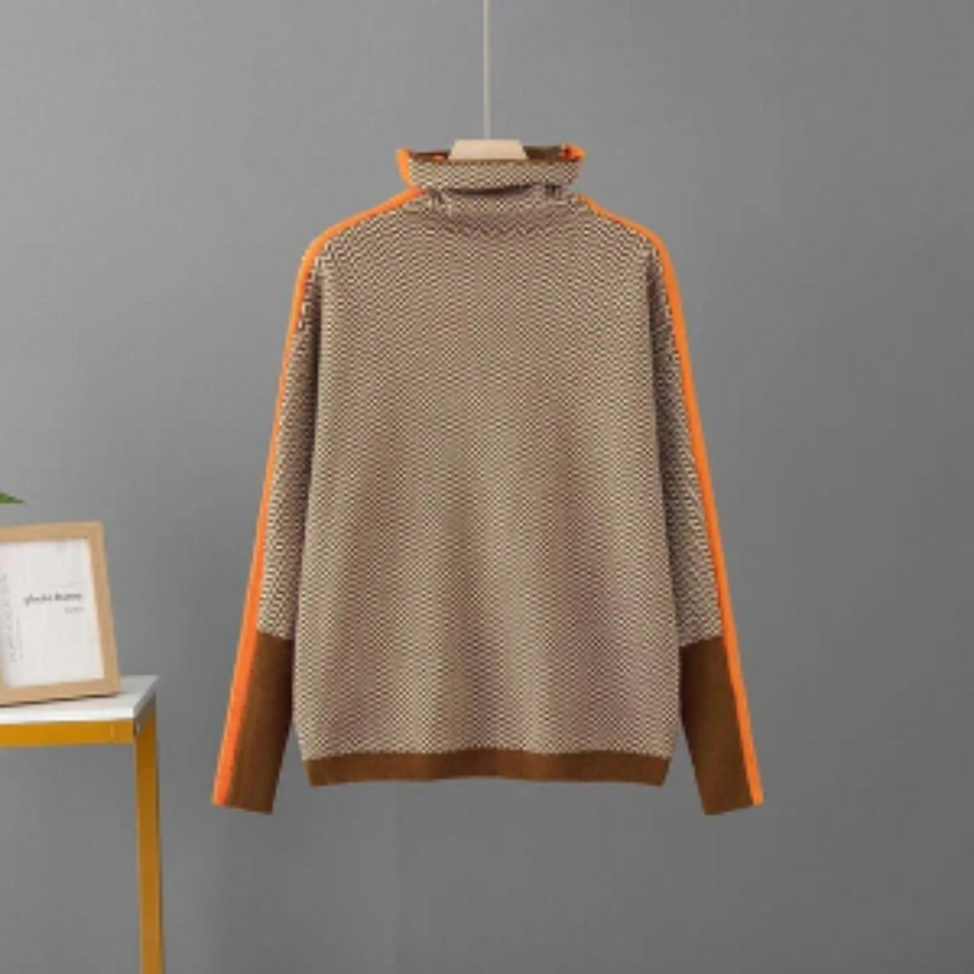 Inès | Pull Roulé Graphique