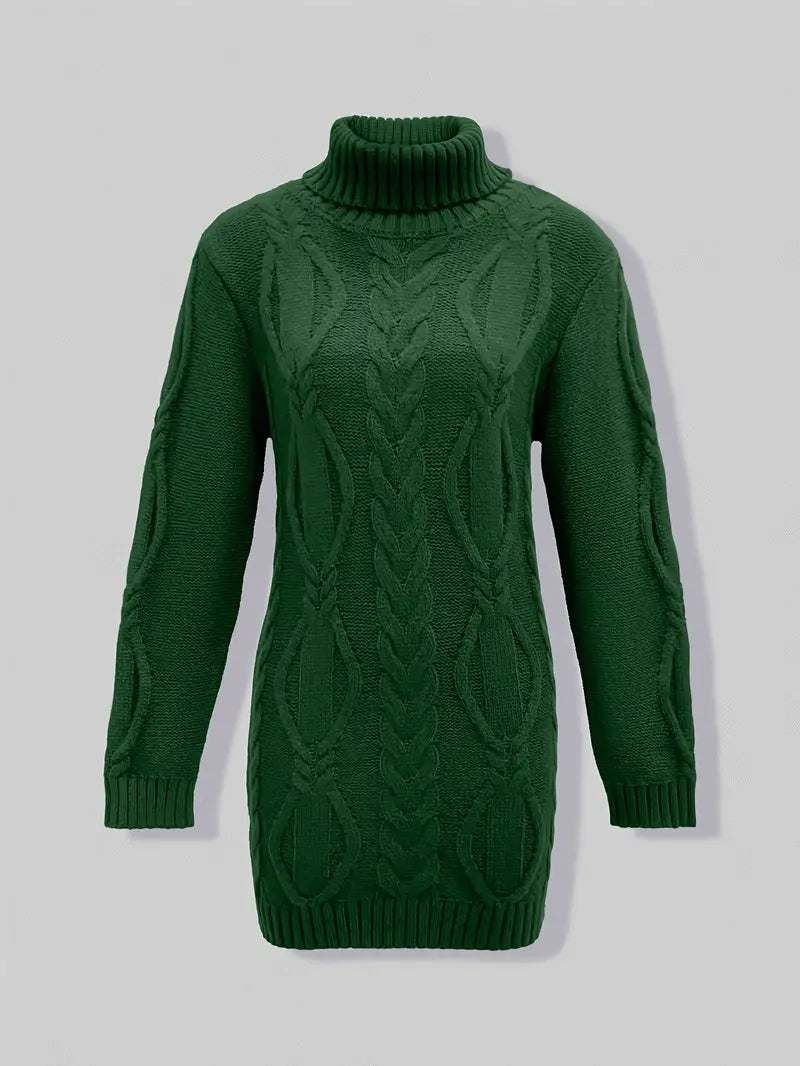 Valéria | Pull Long Torsadé d’Hiver