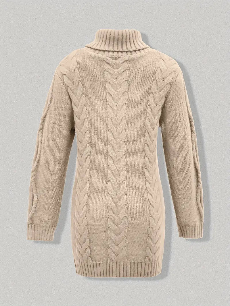 Valéria | Pull Long Torsadé d’Hiver