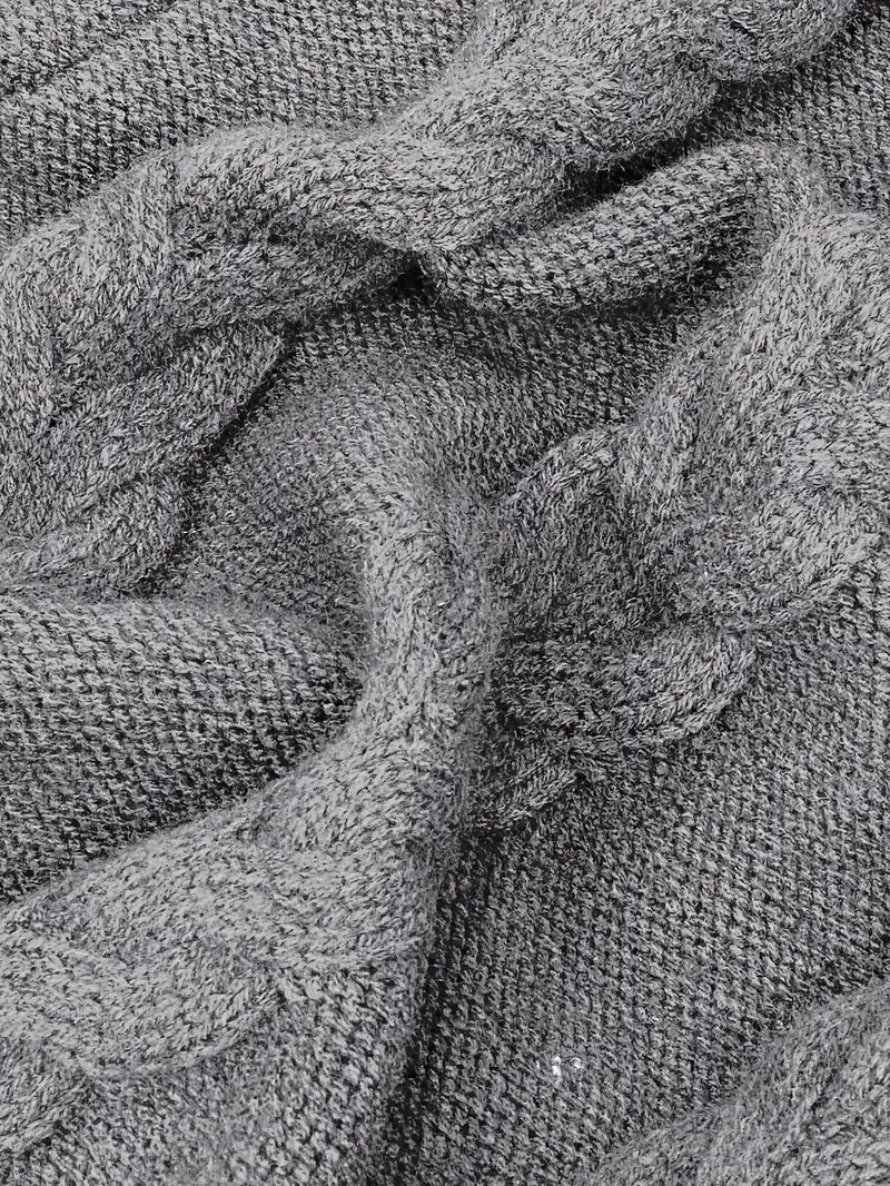 Valéria | Pull Long Torsadé d’Hiver