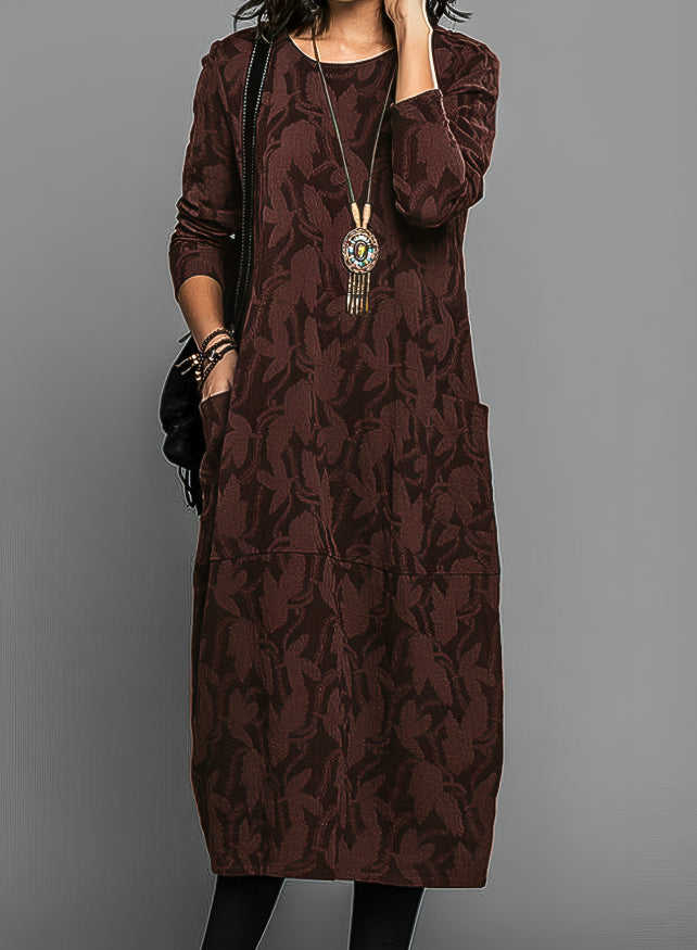 Marjorie | Robe Longue Douce & Confort d’Hiver