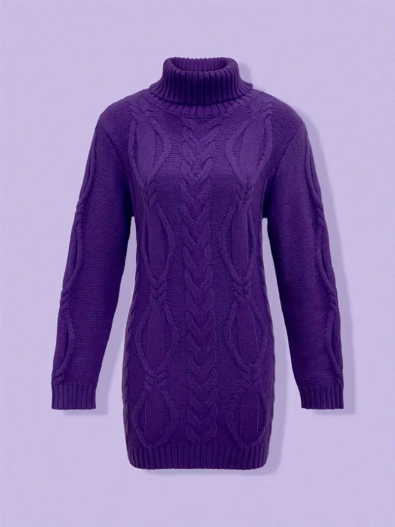 Valéria | Pull Long Torsadé d’Hiver