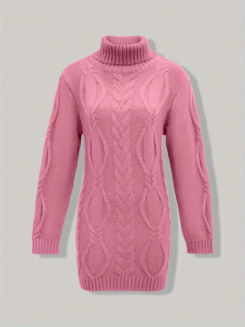 Valéria | Pull Long Torsadé d’Hiver