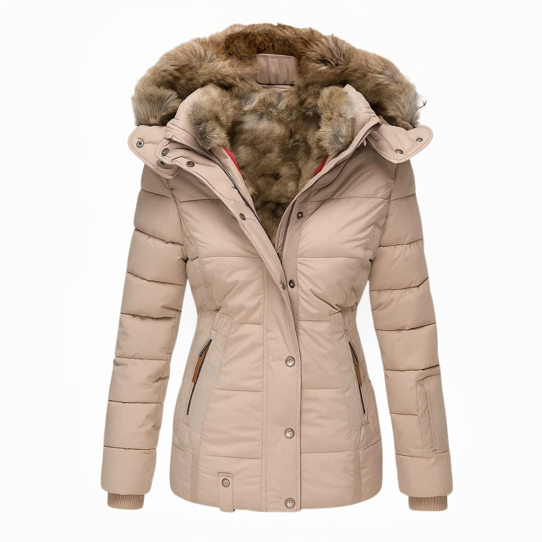 Anna | Manteau d'hiver avec doublure en fausse fourrure