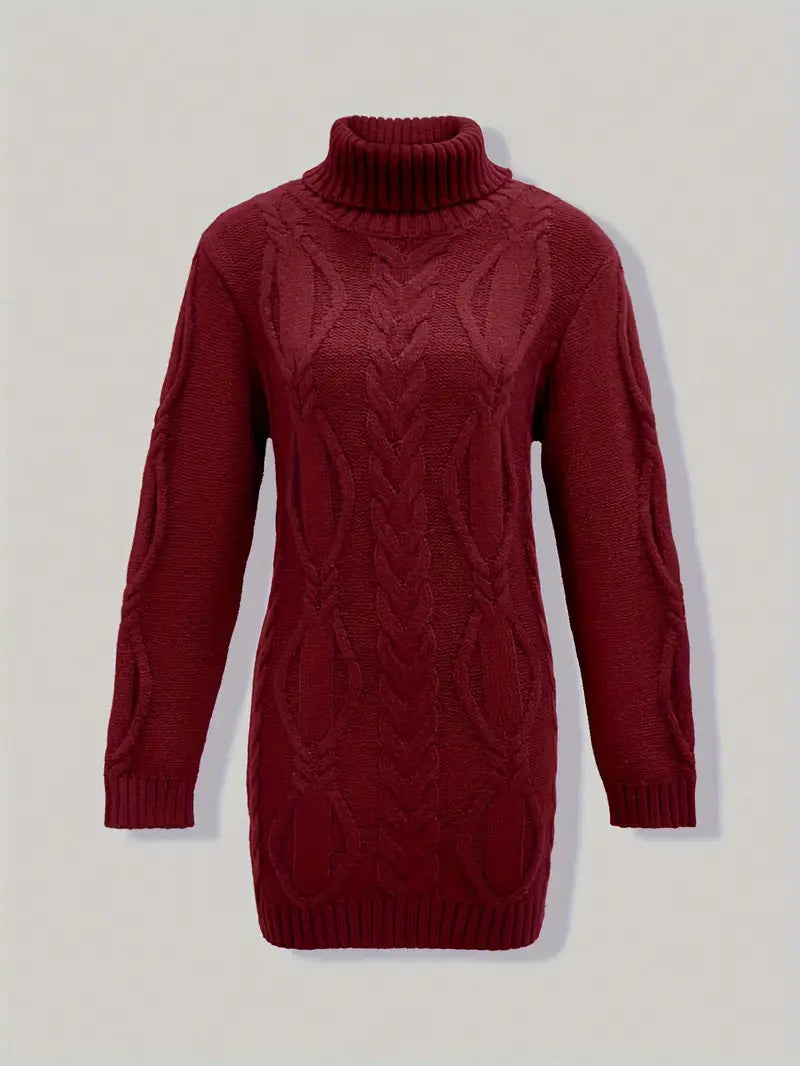 Valéria | Pull Long Torsadé d’Hiver