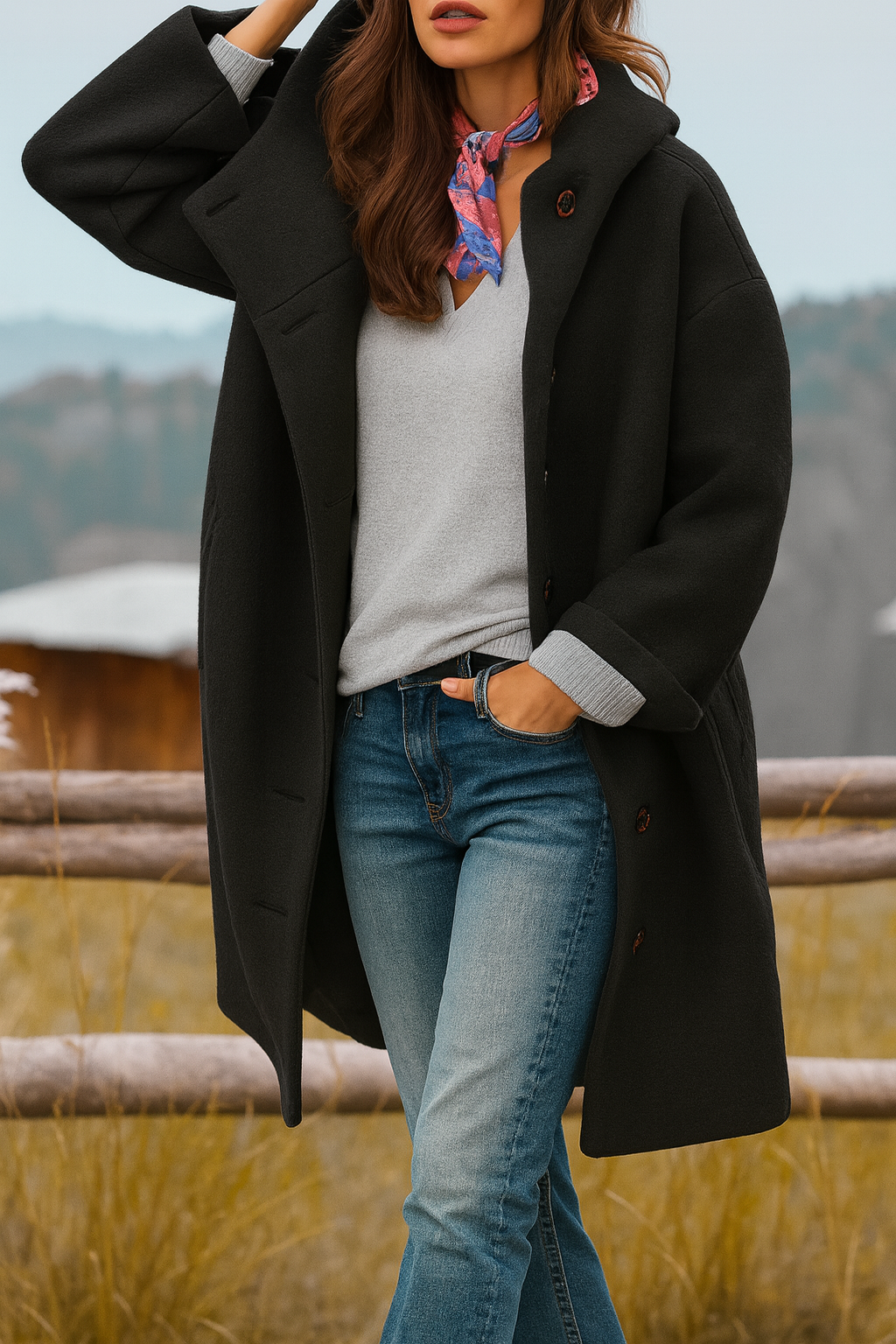 Rousseau Paris | manteau du quotidien, mi-long et douillet