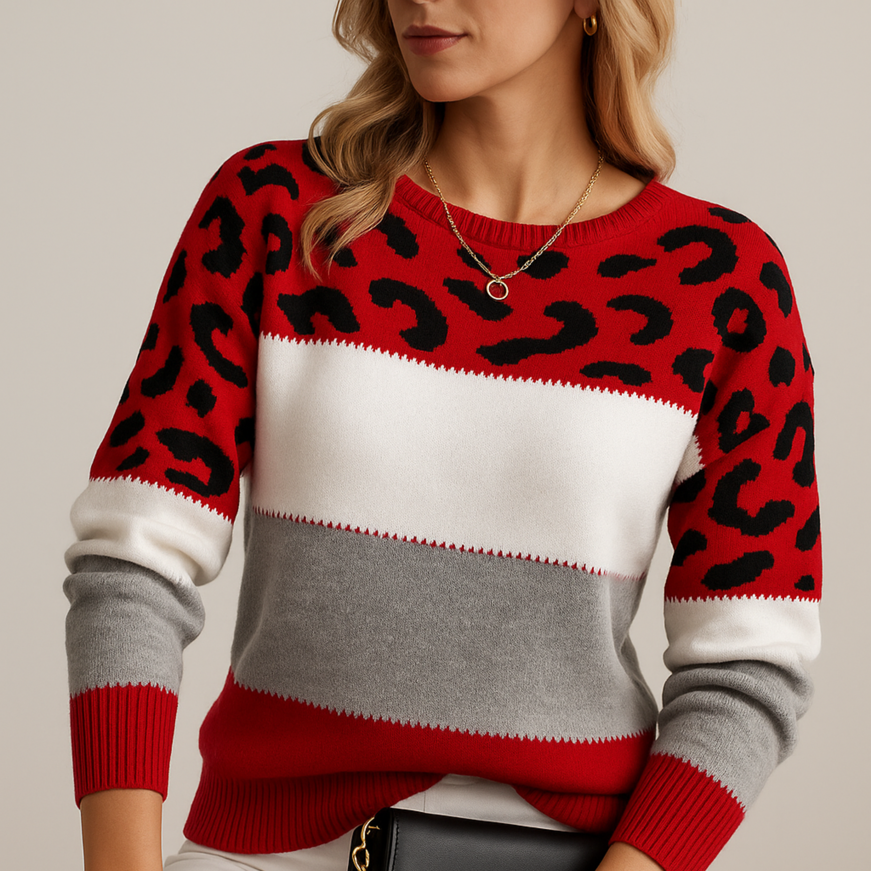 Ophélie | Pull Léopard Élégance