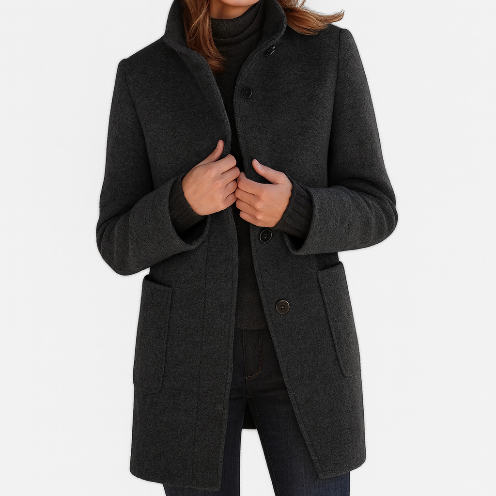 Maïa | Manteau pour femme avec col haut
