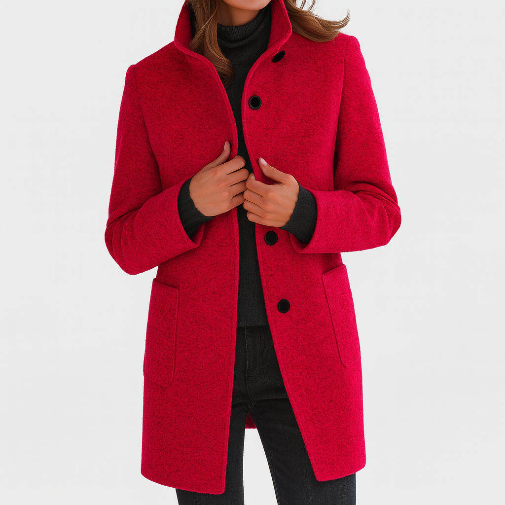 Maïa | Manteau pour femme avec col haut