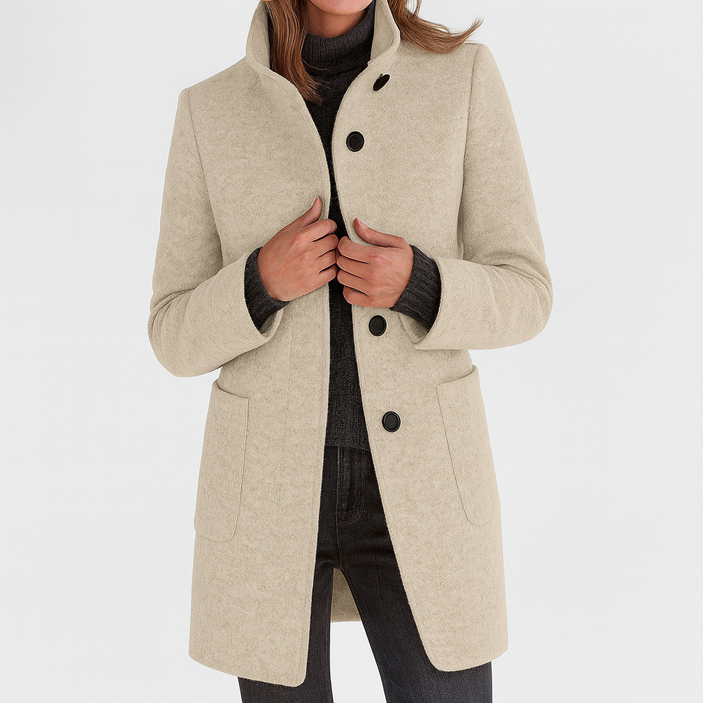Maïa | Manteau pour femme avec col haut