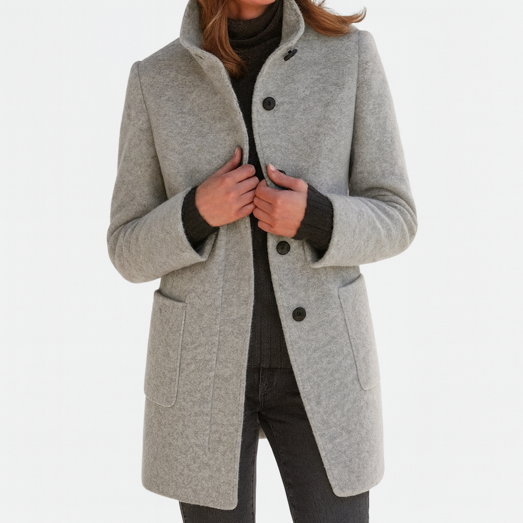 Maïa | Manteau pour femme avec col haut