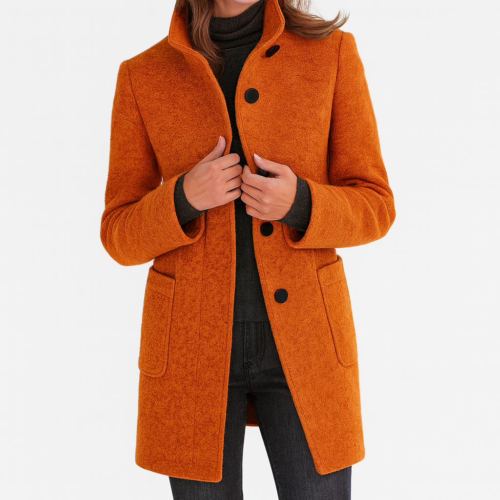 Maïa | Manteau pour femme avec col haut