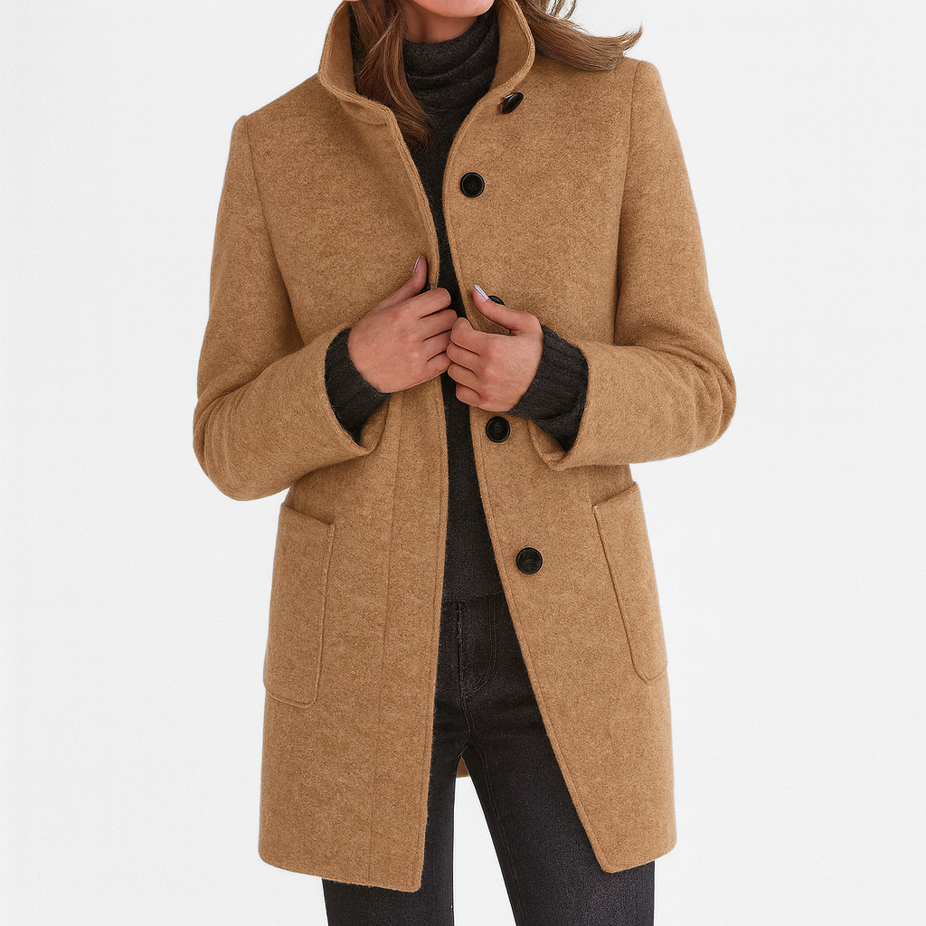 Maïa | Manteau pour femme avec col haut