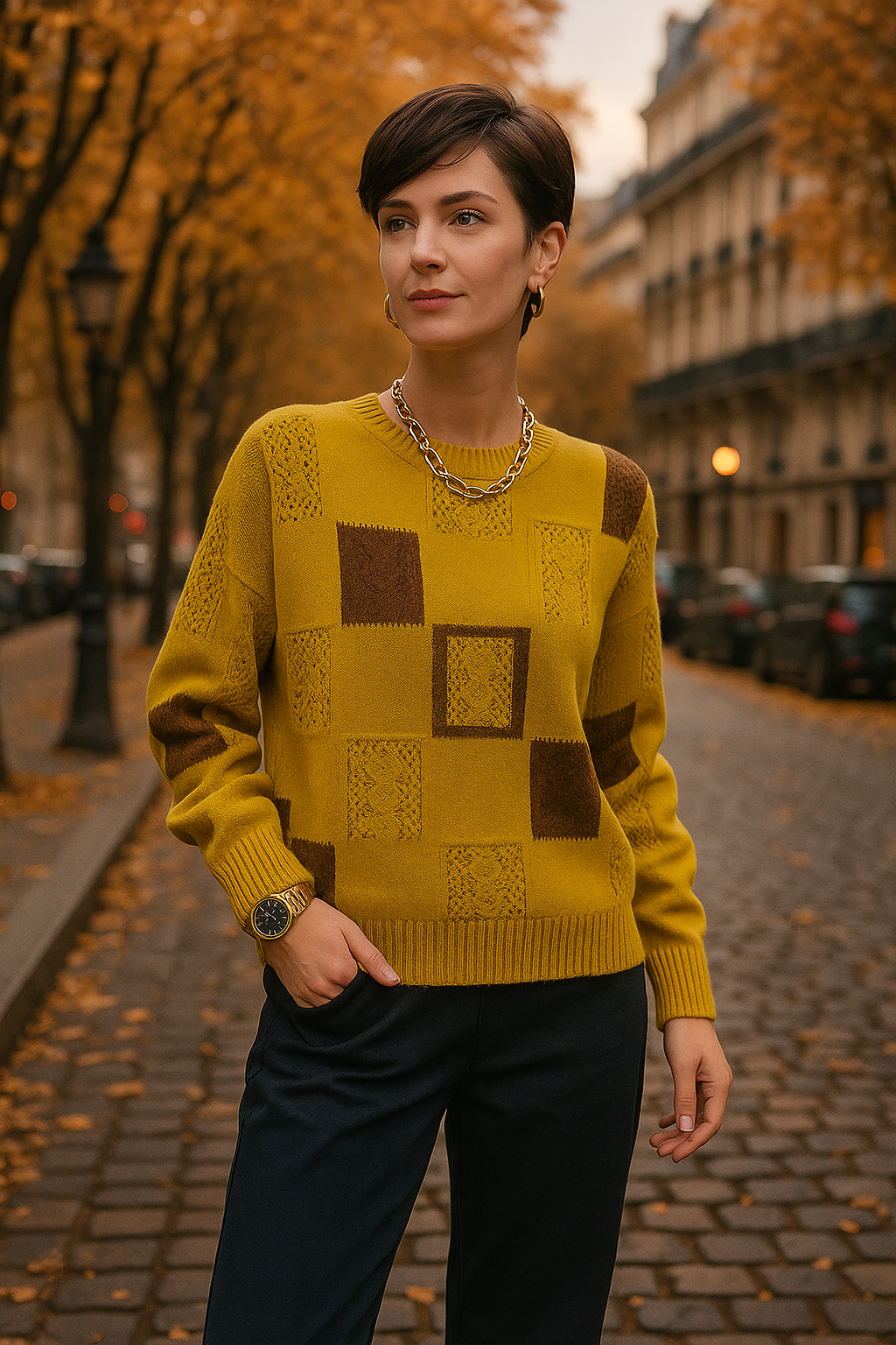 Aymbr | Pull Graphique Élégant