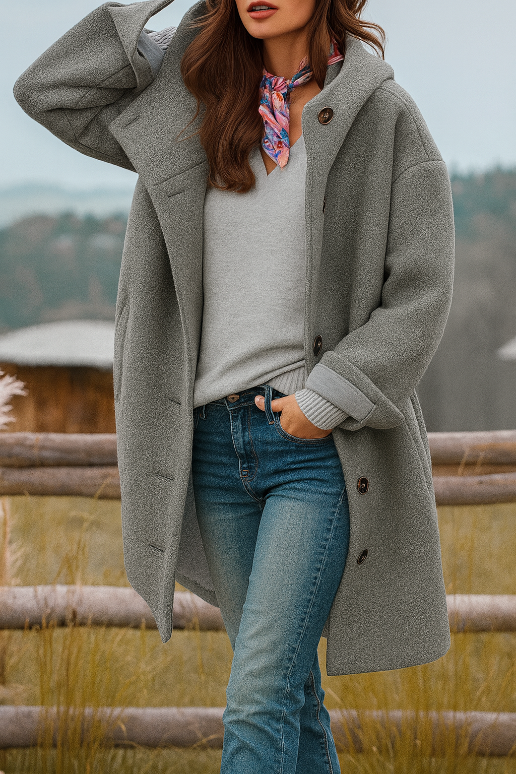 Rousseau Paris | manteau du quotidien, mi-long et douillet