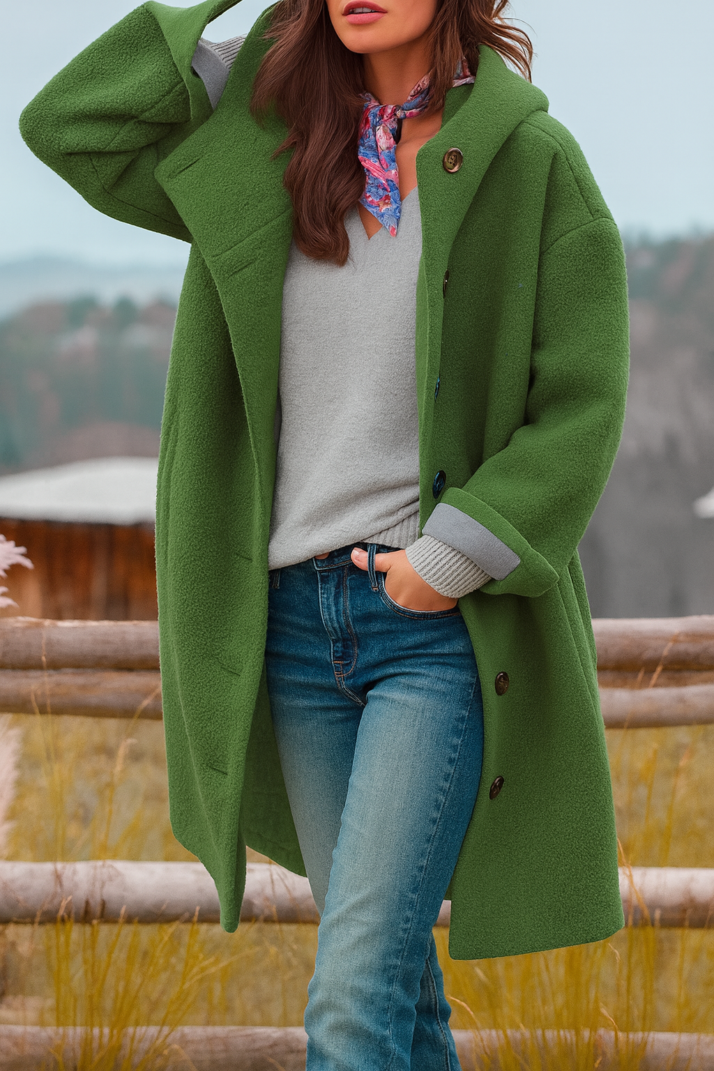 Rousseau Paris | manteau du quotidien, mi-long et douillet