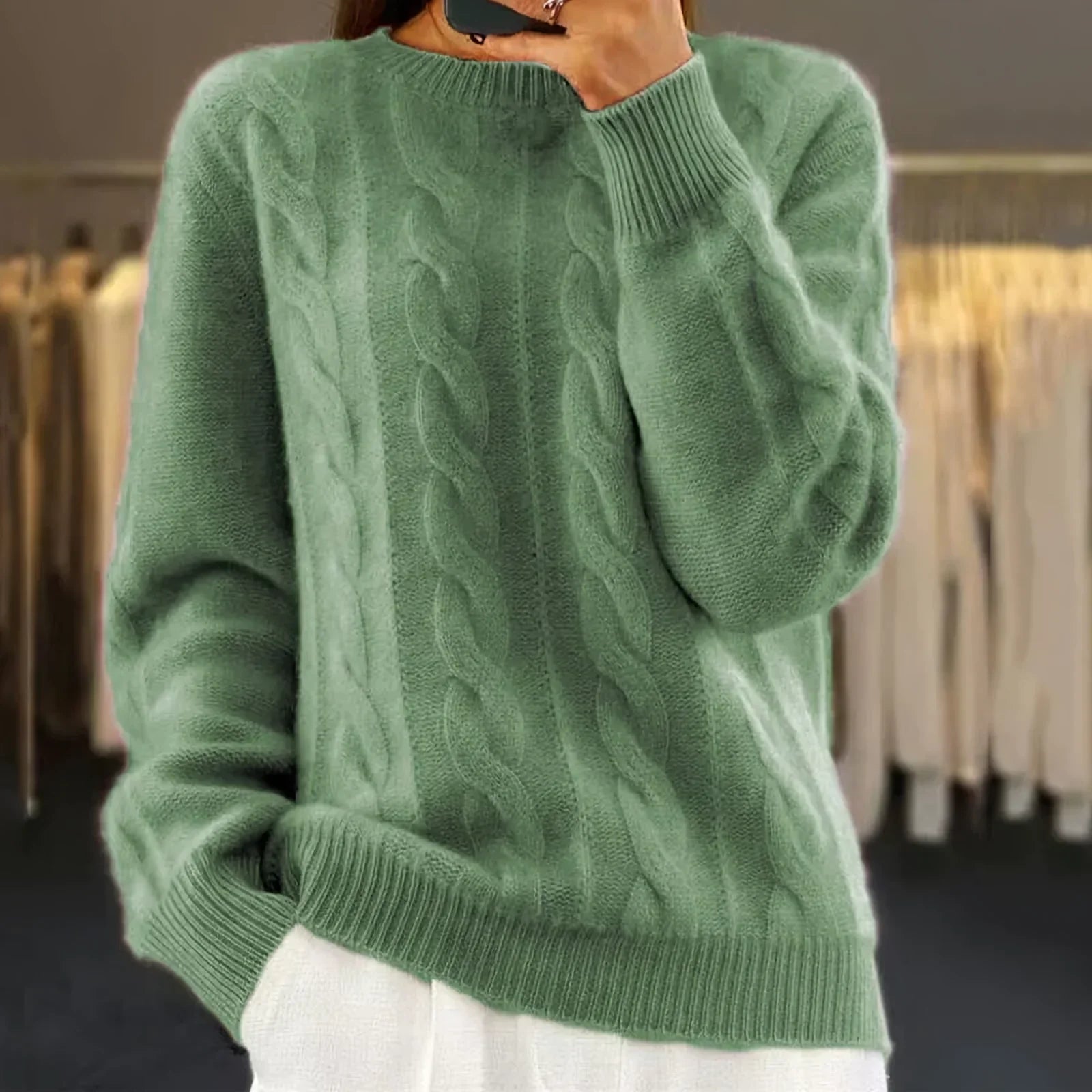 Margot | Pull Torsadé Style Classique
