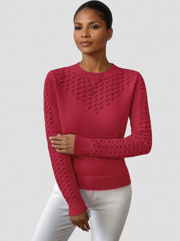 Sixtine | Pull en maille dentelle