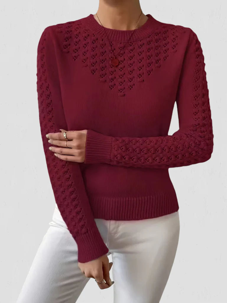 Sixtine | Pull en maille dentelle