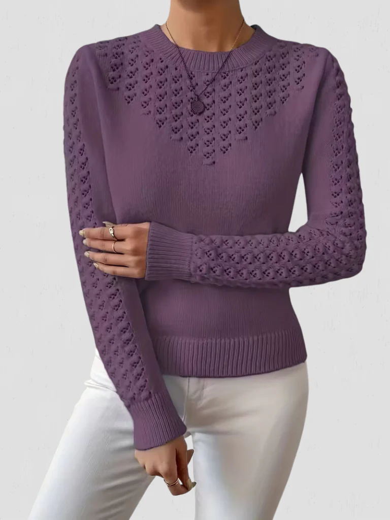 Sixtine | Pull en maille dentelle