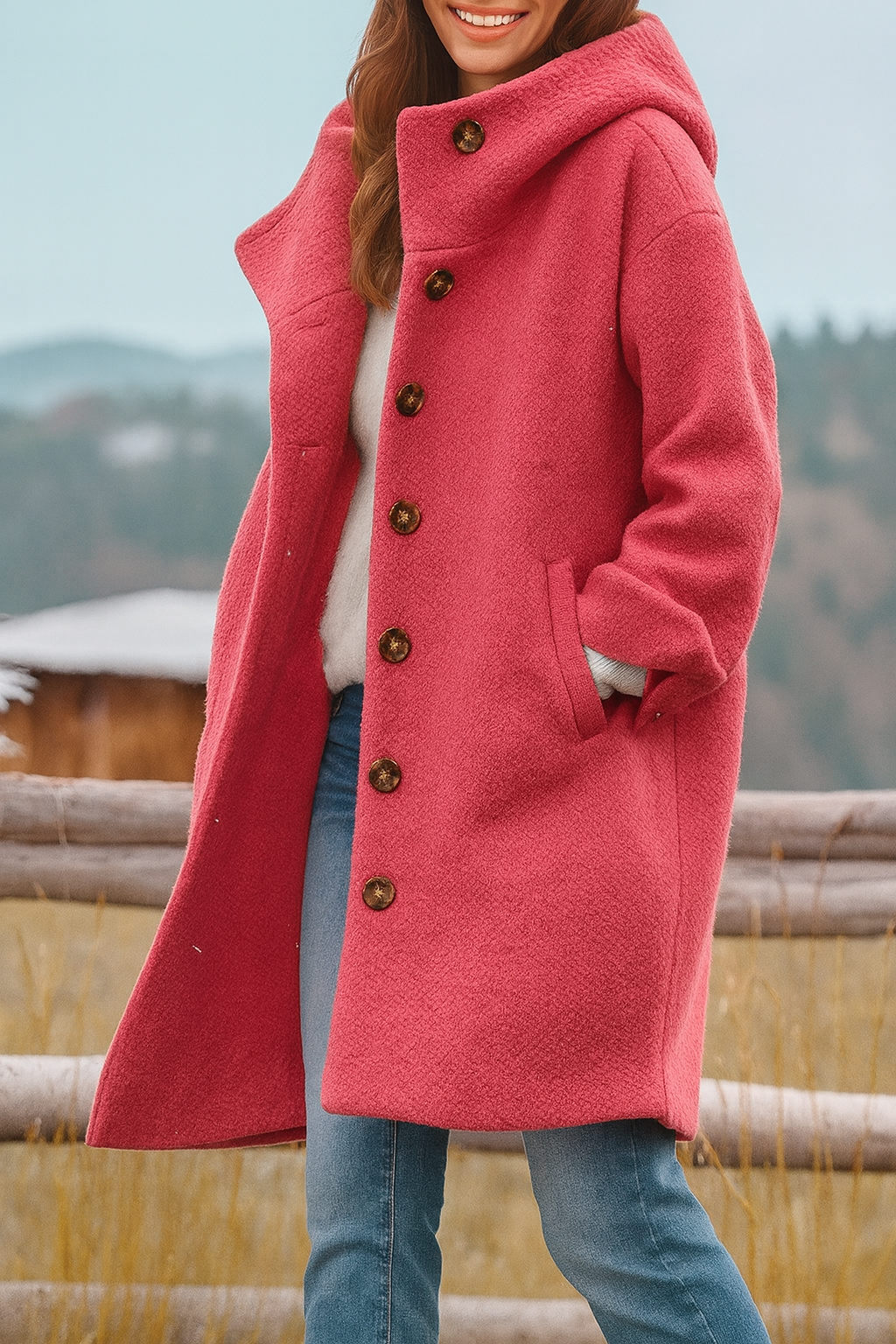 Rousseau Paris | manteau du quotidien, mi-long et douillet