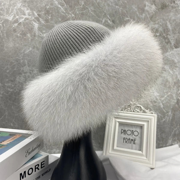 Nathalie | Bonnet en Fourrure de Renard