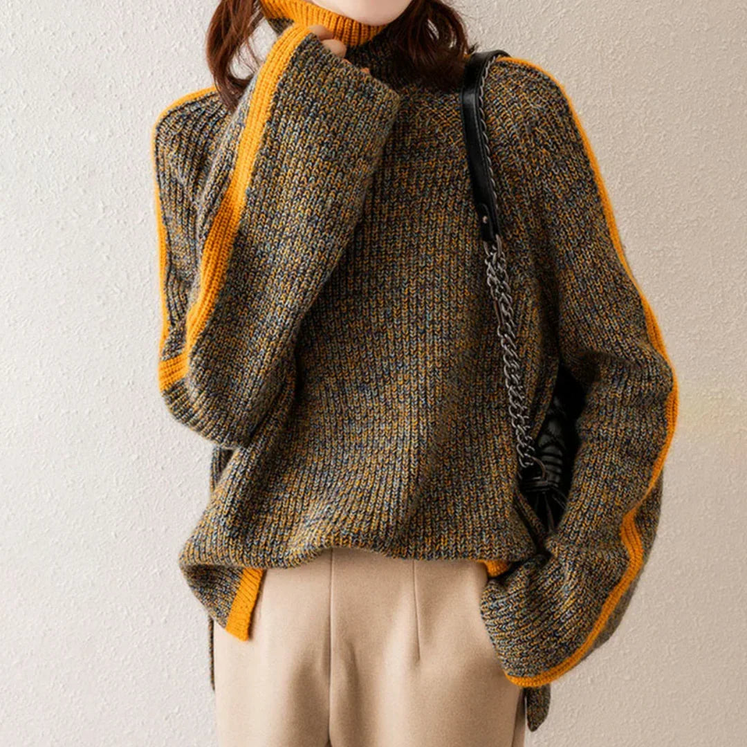 Isaline | Pull Cocooning à Col Montant