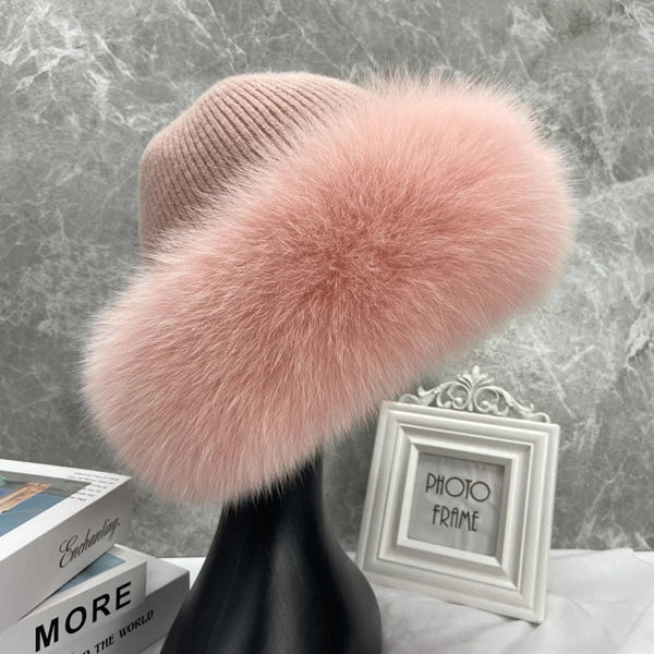 Nathalie | Bonnet en Fourrure de Renard