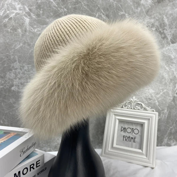 Nathalie | Bonnet en Fourrure de Renard