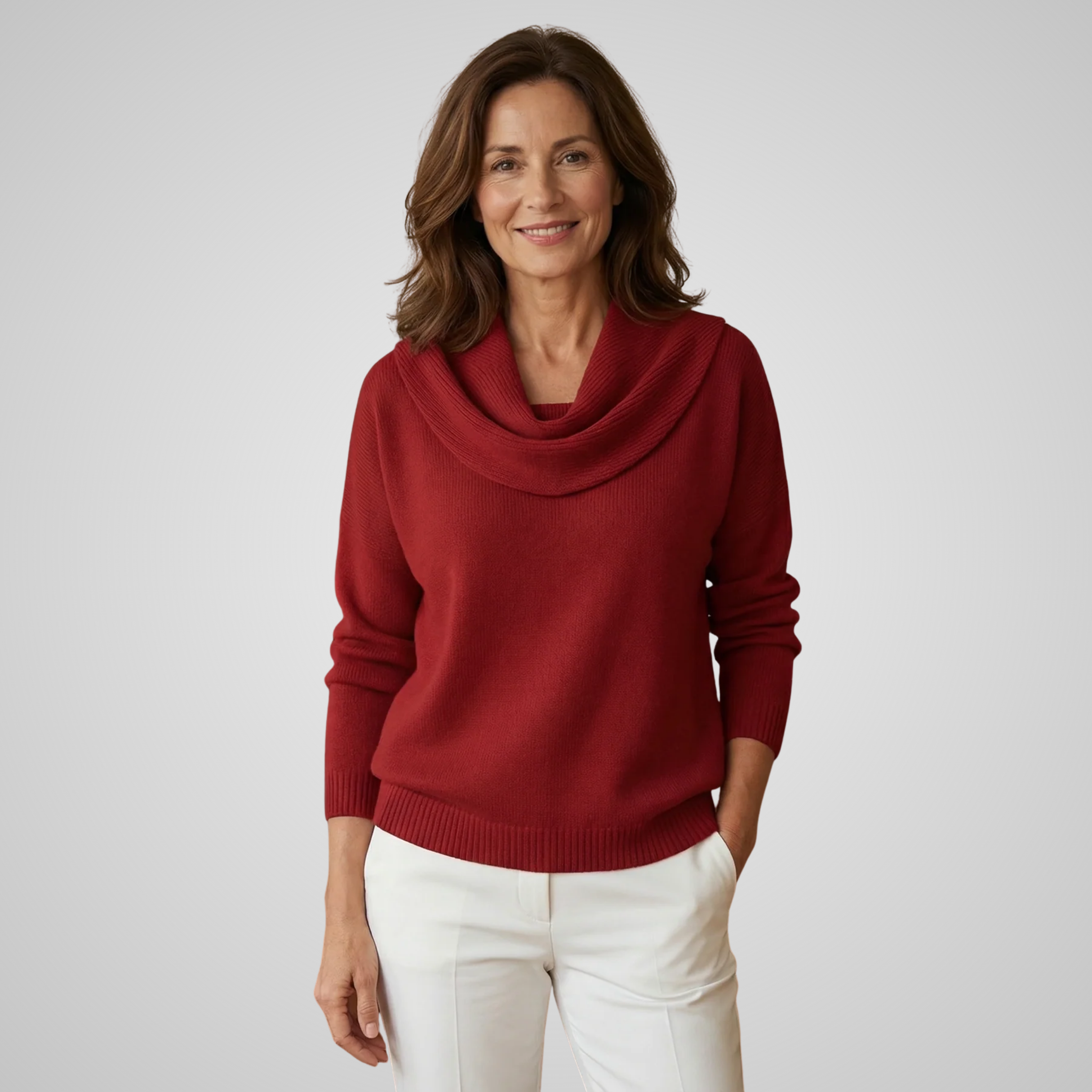 Tess | Pull Doux Col Drapé