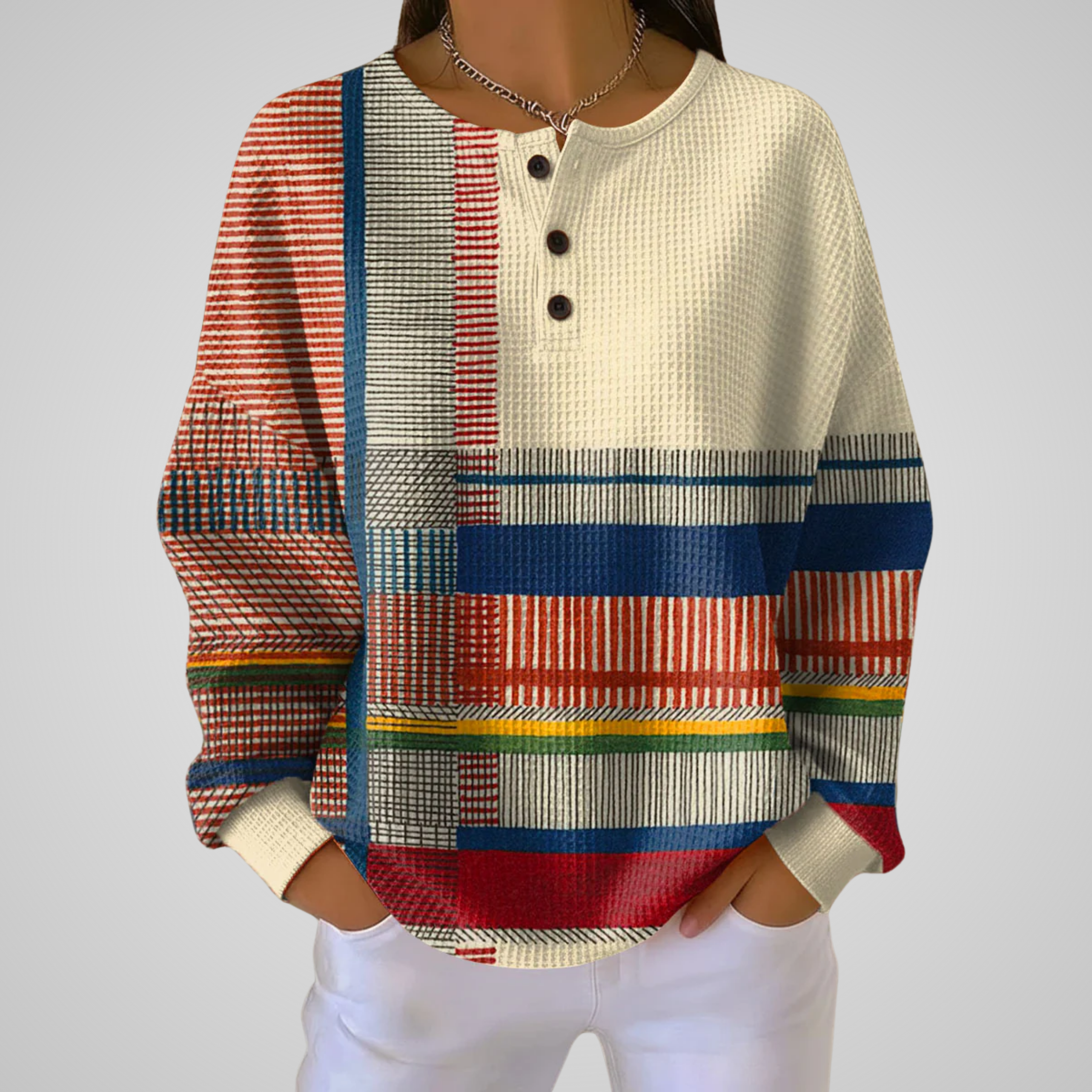 Amélavine | Pull Confort Rayures Bohème