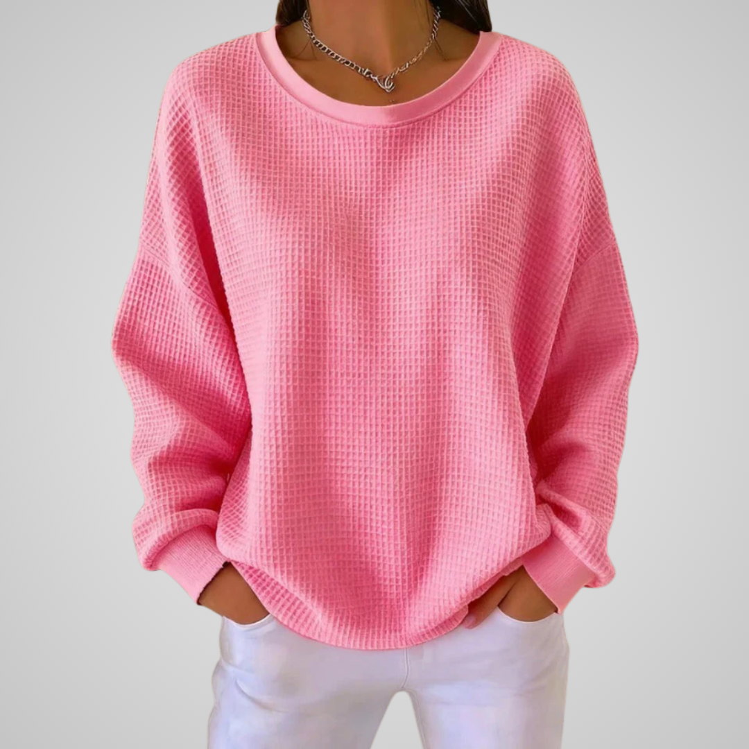 Justina | Pull Doux Texture Nid d’Abeille