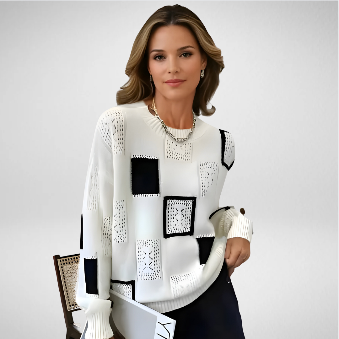 Soline | Pull à Motifs Géométriques