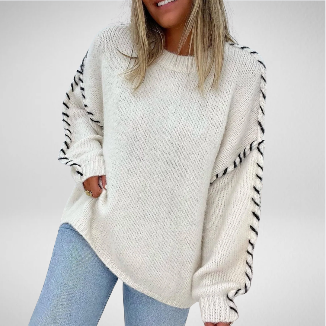 Noémie | Pull à manches longues et col rond confortable