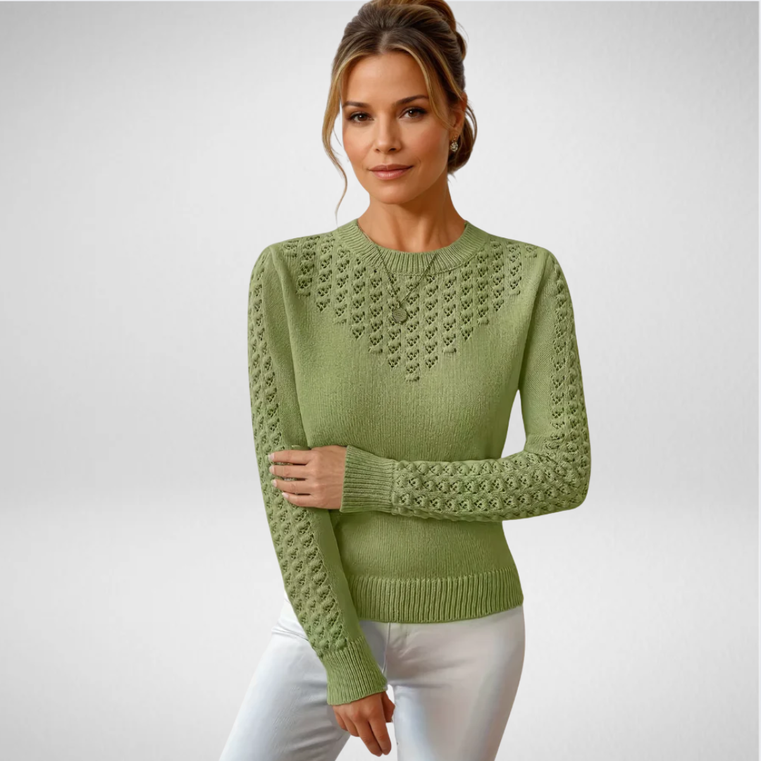 Sixtine | Pull en maille dentelle