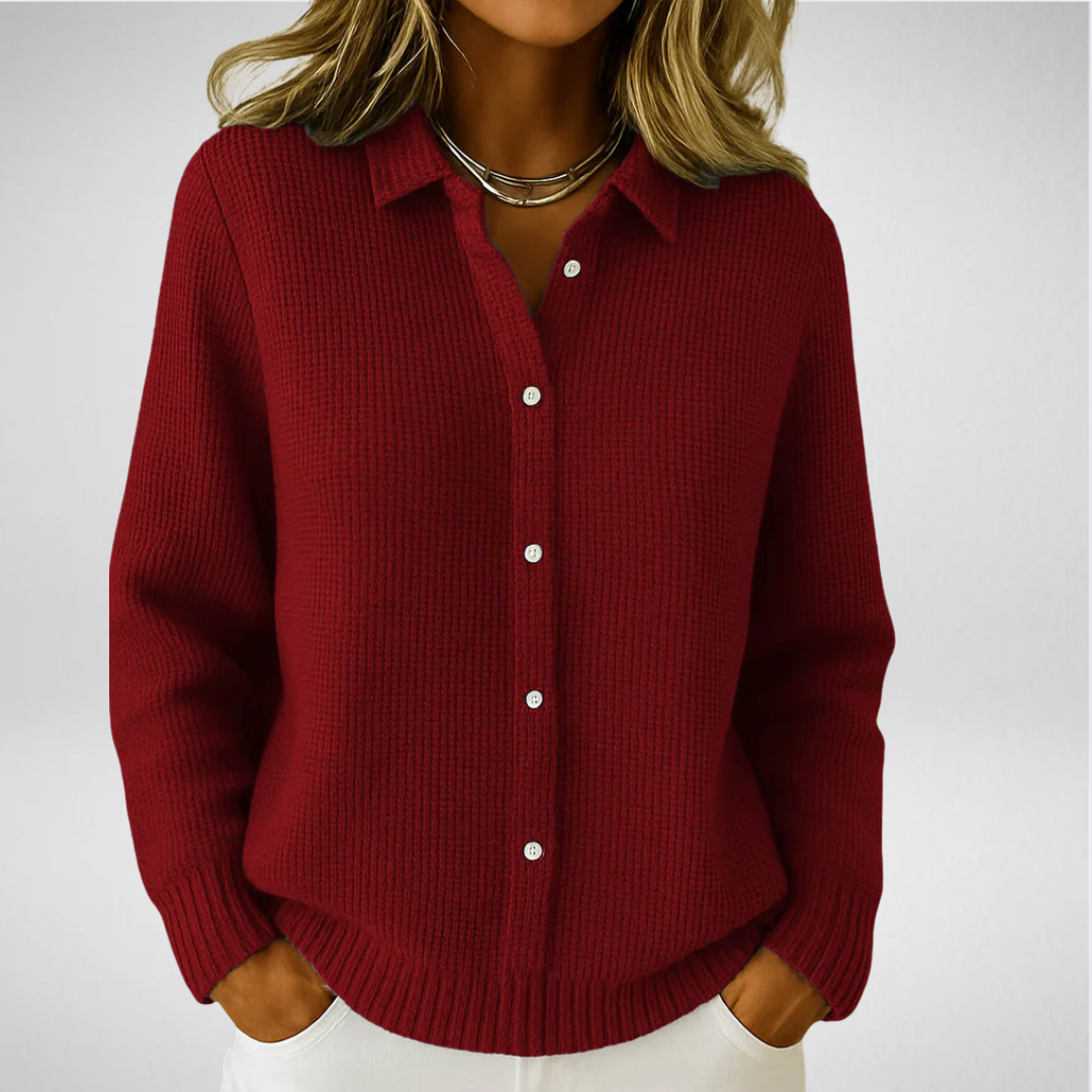 Quitterie | Cardigan classique en maille douce