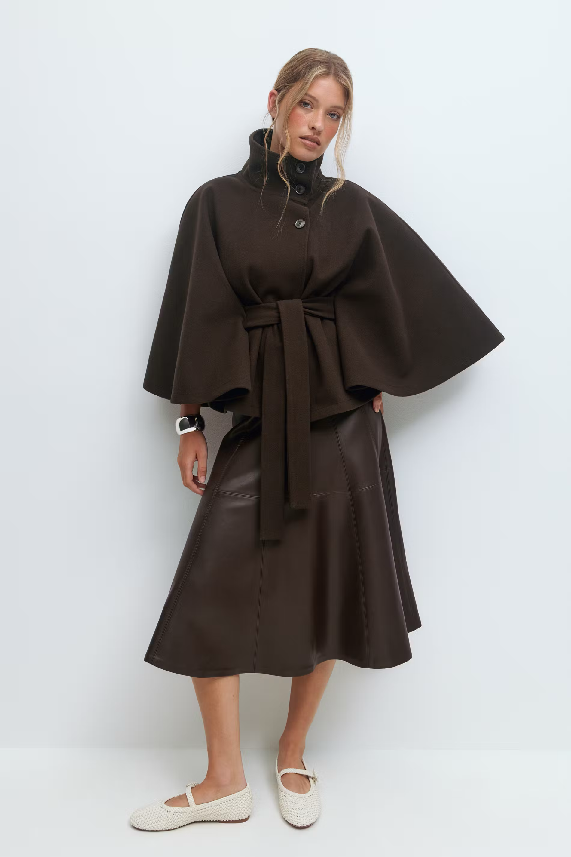 Rousseau Paris | Veste Cape à Ceinture