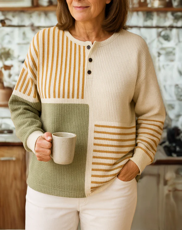 Ravelienne | Pull Géométrique Doux & Confortable
