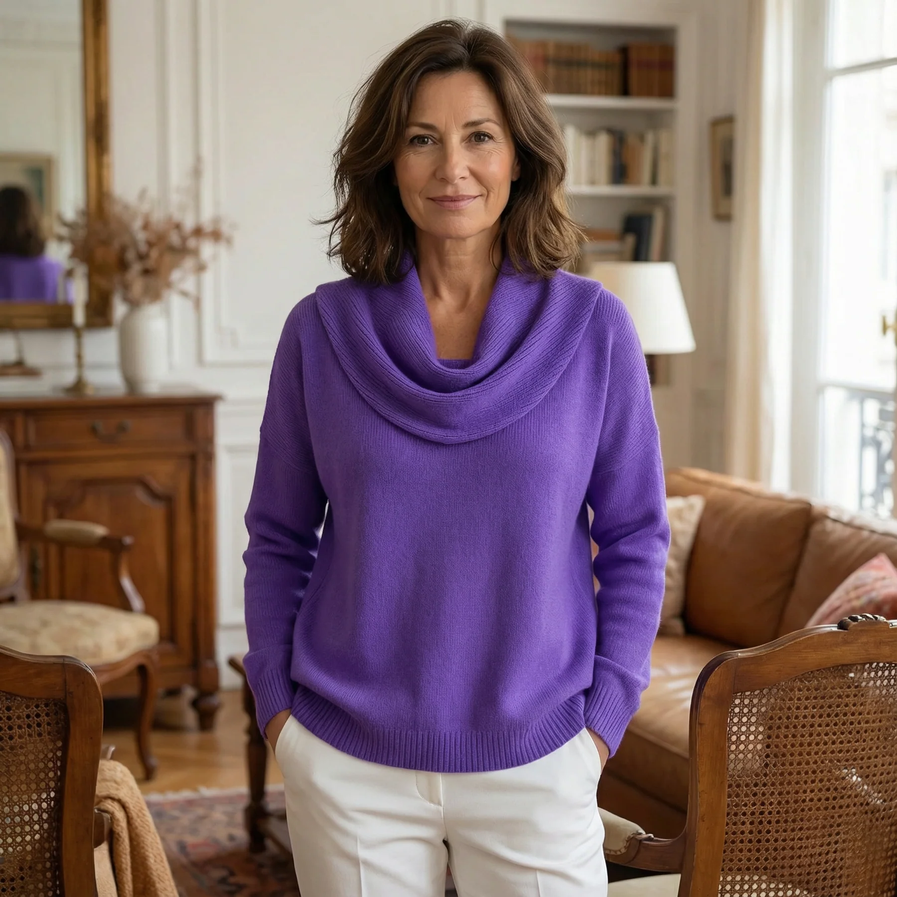 Tess | Pull Doux Col Drapé