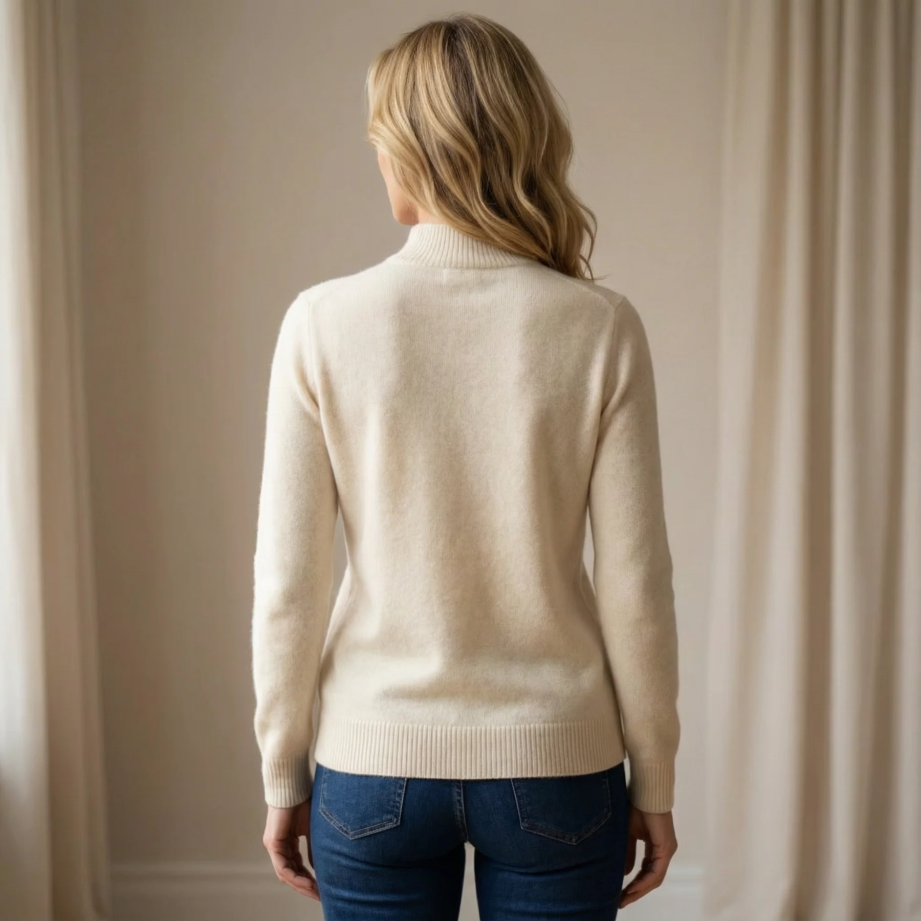 Caroline | Pull Doux Col Montant
