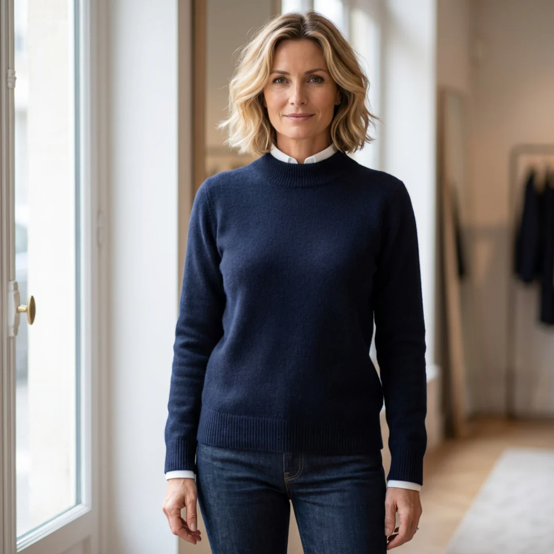 Caroline | Pull Doux Col Montant