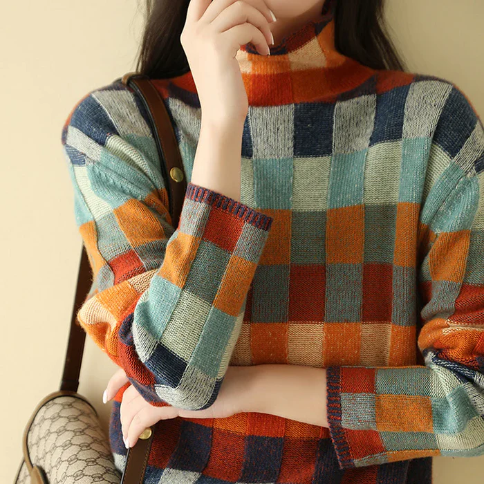 Gaëlle | Pull Motifs Géométriques Colorés
