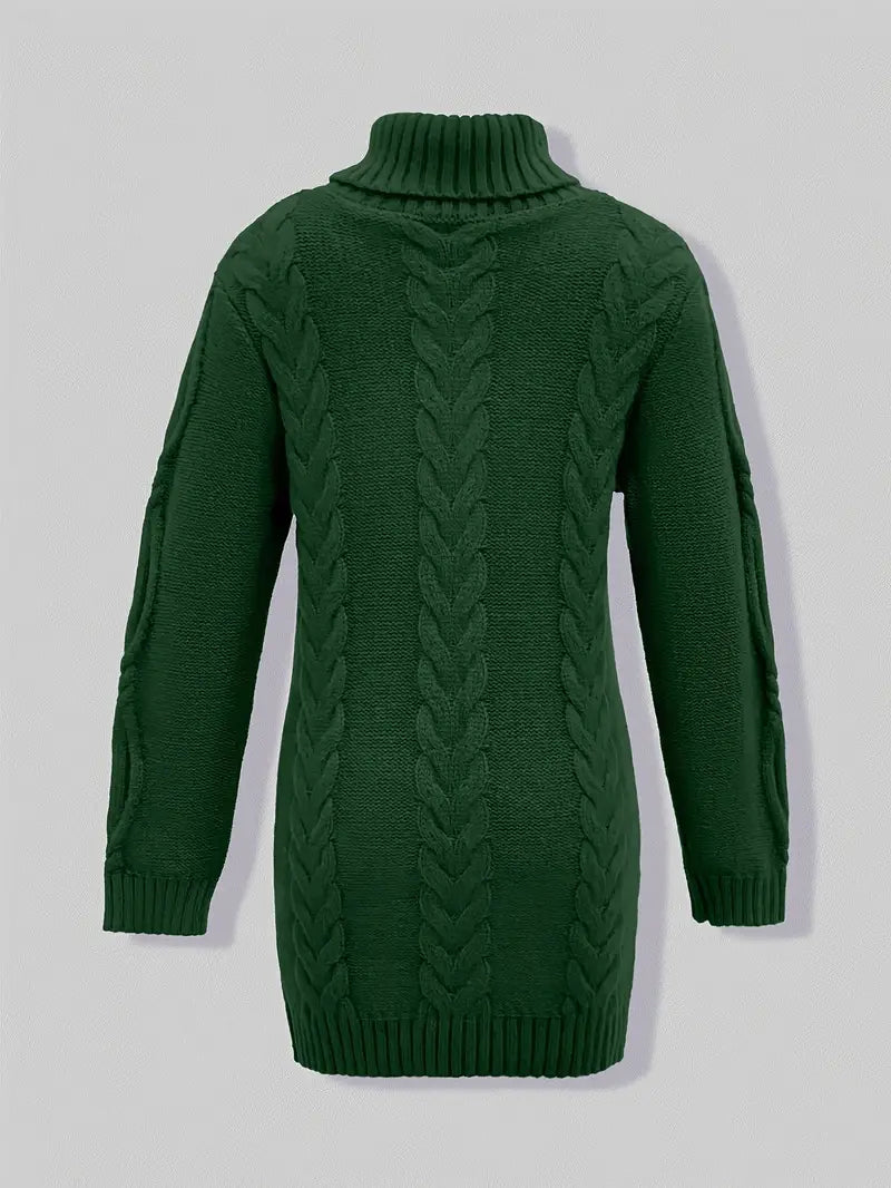 Valéria | Pull Long Torsadé d’Hiver