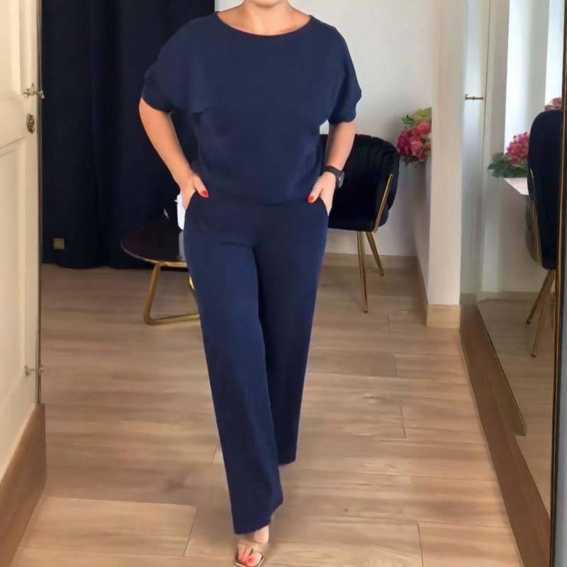 Iris | Ensemble 3 pièces élégant comprenant un cardigan long, un haut et un pantalon