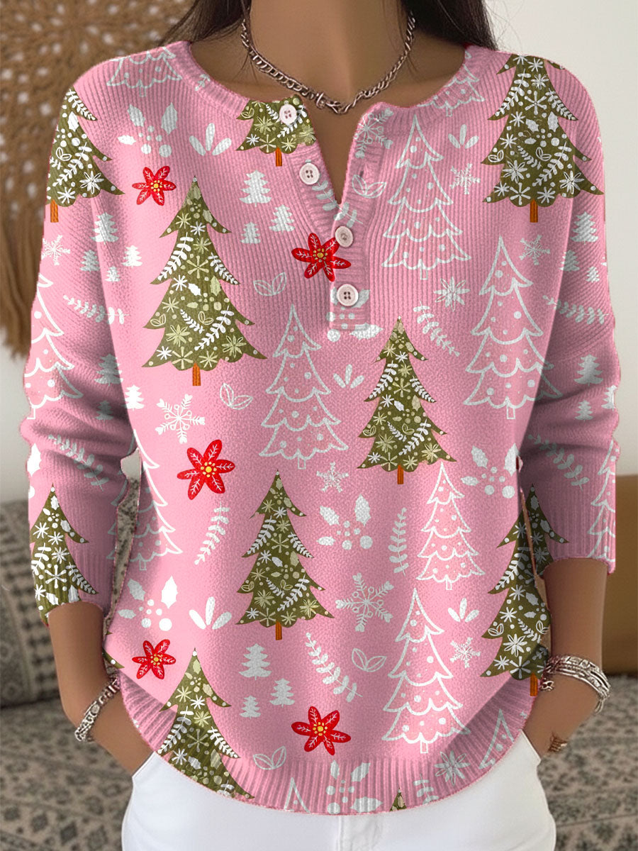 Noëlle | Pull de Noël Douillet à Boutons